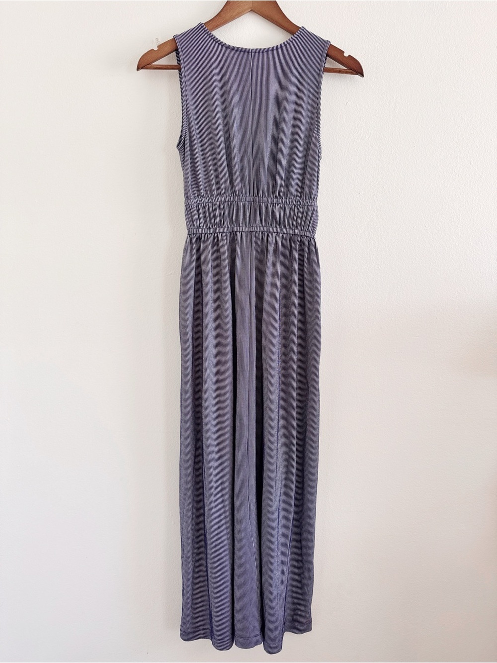 Time and Tru Sleeveless V-Neck Maxi Dress in Slate Blue XS - Picture 5 of 5